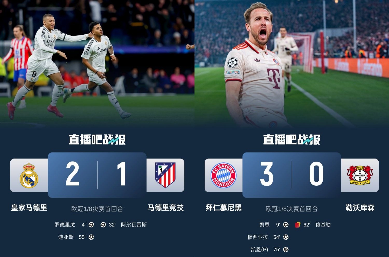 馬競藥廠罵罵咧咧！歐冠附加賽晉級(jí)的8隊(duì)僅2隊(duì)贏球：皇馬&拜仁！