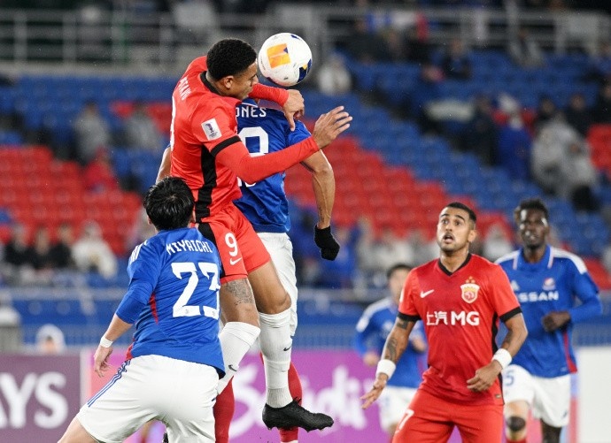 亞冠精英聯(lián)賽1/8決賽次回合，橫濱水手4比1上海海港