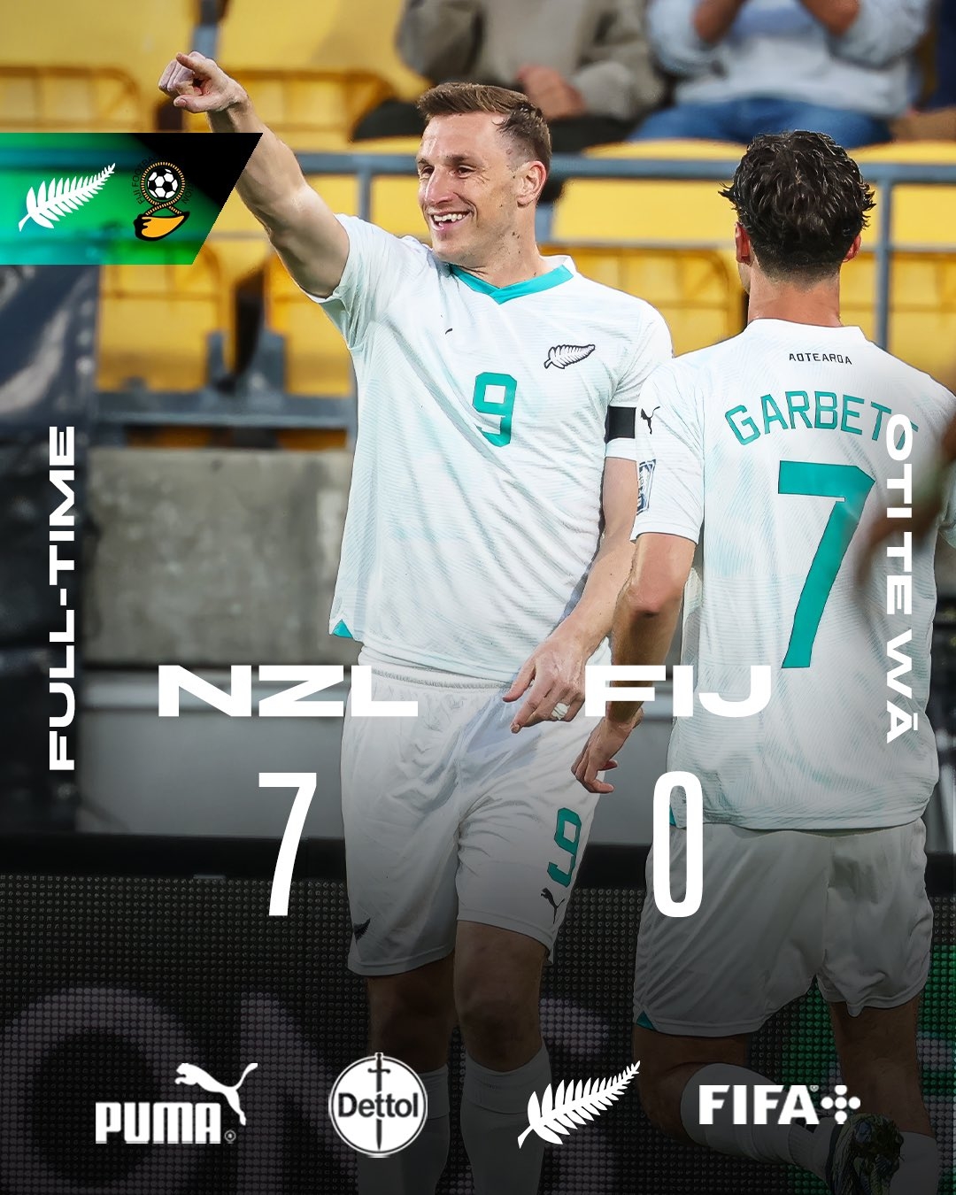 距世界杯一步之遙！新西蘭7-0進大洋洲決賽，其FIFA排名高國足1位