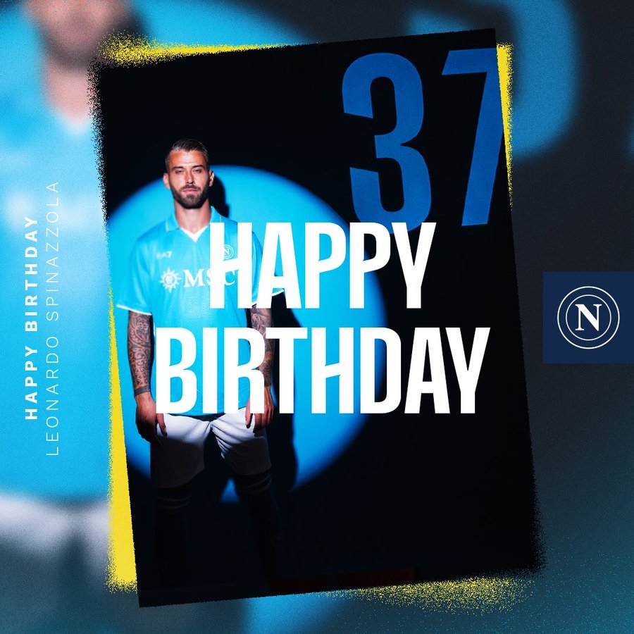 生日快樂！那不勒斯官方發(fā)文慶祝斯皮納佐拉32歲生日